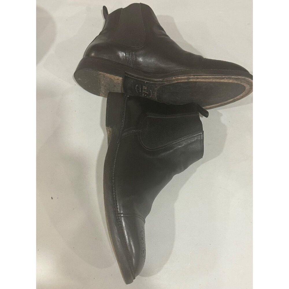 N.D.C. made by hand Black Ankle Chelsea Boots Leather Mens Size 39 USA 8.5 - Picture 3 of 5
